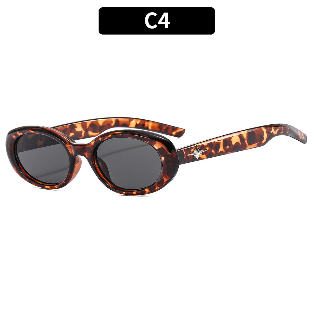 Gafas de sol de PC de PC Star Oval Oval.